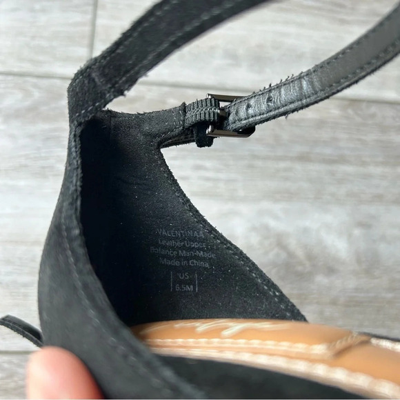 CROWN VINTAGE Valentinaa D'Orsay Black Leather Strappy Pumps - Picture 10 of 15
